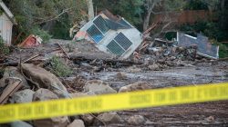 Damaged properties are seen after a mudslide in Montecito, California, U.S. January 11, 2018.