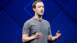 Facebook Founder and CEO Mark Zuckerberg speaks on stage during the annual Facebook F8 developers conference in San Jose, California, U.S., April 18, 2017.