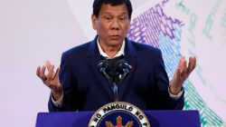 Philippines' President Rodrigo Duterte Rodrigo Duterte gestures during a news conference on the sidelines of the Association of South East Asian Nations (ASEAN) summit in Pasay, metro Manila, Philippines, November 14, 2017.