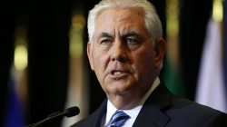 U.S. Secretary of State Rex Tillerson speaks at a news conference during the Foreign Ministers’ Meeting on Security and Stability on the Korean Peninsula in Vancouver, British Columbia, Canada, January 16, 2018.