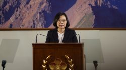 Taiwan's President Tsai Ing-wen speaks during the end-of-year news conference in Taipei, Taiwan December 29, 2017.