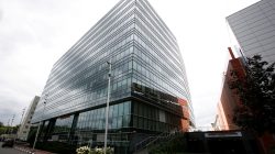 A general view shows a building, which houses the office of HP Russia, in Moscow, Russia August 30, 2017.