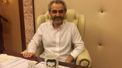 Saudi Arabian billionaire Prince Alwaleed bin Talal sits for an interview with Reuters in the office of the suite where he has been detained at the Ritz-Carlton in Riyadh, Saudi Arabia January 27, 2018.