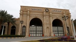 A view shows the Ritz-Carlton hotel's entrance gate in the diplomatic quarter of Riyadh, Saudi Arabia, January 30, 2018.