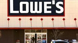 A view of the sign outside the Lowes store in Westminster, Colorado February 26, 2014