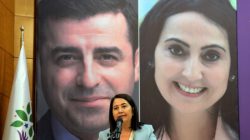 Serpil Kemalbay, newly elected co-chairwoman of the Pro-Kurdish Peoples' Democratic Party (HDP), speaks during her party's extraordinary congress in Ankara, Turkey, May 20, 2017.