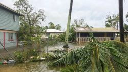 The aftermath of cyclone Gita is seen in Nuku'alofa, Tonga, February 13, 2018 in this picture obtained from social media. Twitter Virginie Dourlet/via REUTERS THIS IMAGE HAS BEEN SUPPLIED BY A THIRD PARTY. MANDATORY CREDIT. NO RESALES. NO ARCHIVES