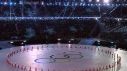 Performers appear during the opening ceremonies at the 2018 Winter Olympics at the Pyeongchang Olympic Stadium in Pyeongchang, South Korea February 9, 2018. REUTERS/Christof Stache/File Photo