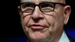 National security adviser Lt. Gen. H.R. McMaster speaks at the FDD National Security Summit in Washington, U.S., October 19, 2017. REUTERS/Yuri Gripas