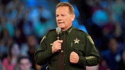 Broward County Sheriff Scott Israel speaks before the start of a CNN town hall meeting at the BB&T Center, in Sunrise, Florida, U.S. February 21, 2018. REUTERS/Michael Laughlin/Pool/File Photo