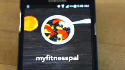 The MyFitnessPal app is seen on a smartphone in Golden, Colorado in this February 5, 2015 photo illustration. REUTERS/Rick Wilking