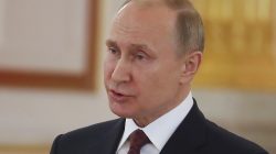 Russian President Vladimir Putin speaks during a ceremony to receive credentials from foreign ambassadors at the Kremlin in Moscow, Russia April 11, 2018. Sergei Ilnitsky/Pool via REUTERS