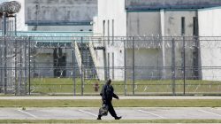 A guard leaves the Lee Correctional Institution in Bishopville, Lee County, South Carolina, U.S., April 16, 2018. REUTERS/Randall Hill