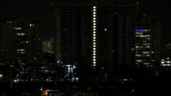 A general view shows buildings after Puerto Rico Electric Power Authority (PREPA), the island's power company, said Wednesday that a major power line failure in southern Puerto Rico cut electricity to almost all customers, in San Juan, Puerto Rico April 18, 2018. REUTERS/Gabriel Lopez Albarran