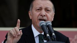 Turkish President Tayyip Erdogan makes a speech during a ceremony in Istanbul, Turkey May 4, 2018. REUTERS/Murad Sezer