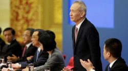 Chinese Vice Premier Liu He attends the news conference following the closing session of the National People's Congress (NPC), at the Great Hall of the People in Beijing, China March 20, 2018. REUTERS/Jason Lee