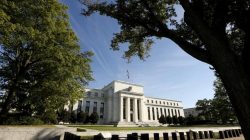 FILE PHOTO: The Federal Reserve headquarters in Washington, U.S., September 16, 2015. REUTERS/Kevin Lamarque/File Photo