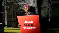 FILE PHOTO: A student from Gary Comer College Prep school poses for a portrait after Pastor John Hannah of New Life Covenant Church lead a march and pray for our lives against gun violence in Chicago, Illinois, U.S., May 19, 2018. REUTERS/Joshua Lott