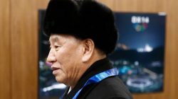 Pyeongchang 2018 Winter Olympics - Closing ceremony - Pyeongchang Olympic Stadium - Pyeongchang, South Korea - February 25, 2018 - Kim Yong Chol, vice chairman of North Korea's ruling Workers' Party Central Committee, arrives at the closing ceremony. REUTERS/Patrick Semansky/Pool