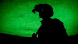 U.S. Marines test night optics during Advanced Naval Technology Exercise 2018 (ANTX-18) at Marine Corps Base Camp Pendleton, California, U.S. March 20, 2018. U.S. Marine Corps/Lance Cpl. Rhita Daniel/Handout via REUTERS