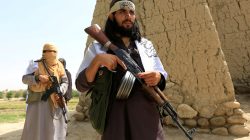 FILE PHOTO: Taliban walk as they celebrate ceasefire in Ghanikhel district of Nangarhar province, Afghanistan June 16, 2018.REUTERS/Parwiz/File Photo