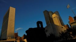 The United Nations building is seen during the 72nd United Nations General Assembly at U.N. headquarters in New York, U.S., September 22, 2017. REUTERS/Shannon Stapleton