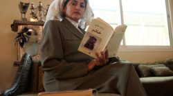 FILE PHOTO: Hatoon Ajwad al-Fassi, author of "Women in Pre-Islamic Arabia: Nabataea" looks at the camera during an interview at her residence in Riyadh April 20, 2008. REUTERS/Fahad Shadeed/File Photo