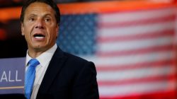 FILE PHOTO: New York Governor Andrew Cuomo speaks during an announcement in New York City, U.S., August 17, 2017. REUTERS/Brendan McDermid