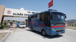 FILE PHOTO: A prison vehicle, believed to be carrying jailed U.S. pastor Andrew Brunson, leaves from the Aliaga Prison and Courthouse complex in Izmir, Turkey July 18, 2018. REUTERS/Kemal Aslan