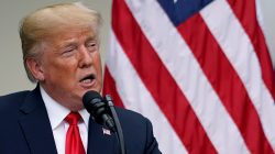 FILE PHOTO: U.S. President Donald Trump at the Rose Garden of the White House in Washington, U.S., July 25, 2018. REUTERS/Joshua Roberts/File Photo