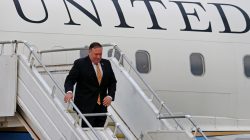 U.S. Secretary of State Mike Pompeo arrives at Royal Malaysian Air Force base in Subang, Malaysia August 2, 2018. REUTERS/Lai Seng Sin