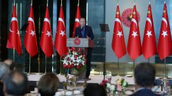 Turkey's President Tayyip Erdogan addresses Turkish Ambassadors during a meeting in Ankara, Turkey August 13, 2018. Kayhan Ozer/Presidential Palace/Handout via REUTERS