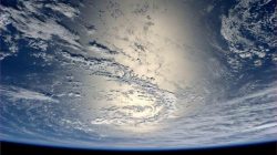 The sun reflects off the water in this picture taken by German astronaut Alexander Gerst from the International Space Station and sent on his Twitter feed July 17, 2014. REUTERS/Alexander Gerst/NASA/Handout via Reuters