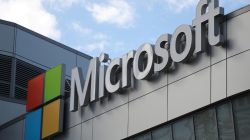 FILE PHOTO: A Microsoft logo is seen in Los Angeles, California U.S. November 7, 2017. REUTERS/Lucy Nicholson/File Phot