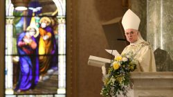 Archbishop Carlo Maria Vigano reads during the episcopal ordination of Auxiliary Bishops James Massa and Witold Mroziewski, in Brooklyn, New York, U.S., July 20, 2015. Picture taken July 20, 2015. REUTERS/Gregory A. Shemitz