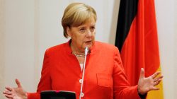 German Chancellor Angela Merkel addresses a news conference at the presidential villa in Abuja, Nigeria, August 31, 2018. REUTERS/Afolabi Sotunde