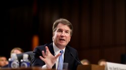 Supreme Court nominee Brett Kavanaugh testifies during the second day of his confirmation hearing before the Senate Judiciary Committee on Capitol Hill in Washington, U.S., September 5, 2018. REUTERS/Joshua Roberts