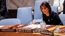 U.S. Ambassador to the United Nations Nikki Haley speaks during a United Nations Security Council meeting about implementation of sanctions against North Korea at U.N. headquarters in New York City, U.S., September 17, 2018. REUTERS/Brendan McDermid