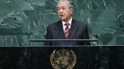 Prime Minister of Malaysia Mahathir bin Mohamad addresses the 73rd session of the United Nations General Assembly at U.N. headquarters in New York, U.S., September 28, 2018. REUTERS/Shannon Stapleton
