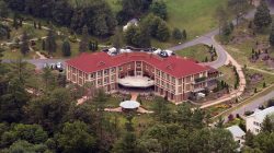 FILE PHOTO: An aerial view of the Golden Generation Worship and Retreat Center in rural Saylorsburg, Pennsylvania, is seen in this picture taken July 9, 2013. REUTERS/Staff/File Photo