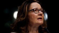 FILE PHOTO: CIA Director nominee Gina Haspel testifies at her confirmation hearing before the Senate Intelligence Committee on Capitol Hill in Washington, U.S., May 9, 2018. REUTERS/Aaron P. Bernstein/File Photo