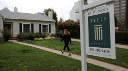 FILE PHOTO - A home for sale is seen in Santa Monica, California, U.S., March 21, 2017. REUTERS/Lucy Nicholson