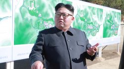 North Korean leader Kim Jong Un inspects a constructions site of Yangdeok, in this undated photo released on October 31, 2018 by North Korea's Korean Central News Agency (KCNA). KCNA/via REUTERS